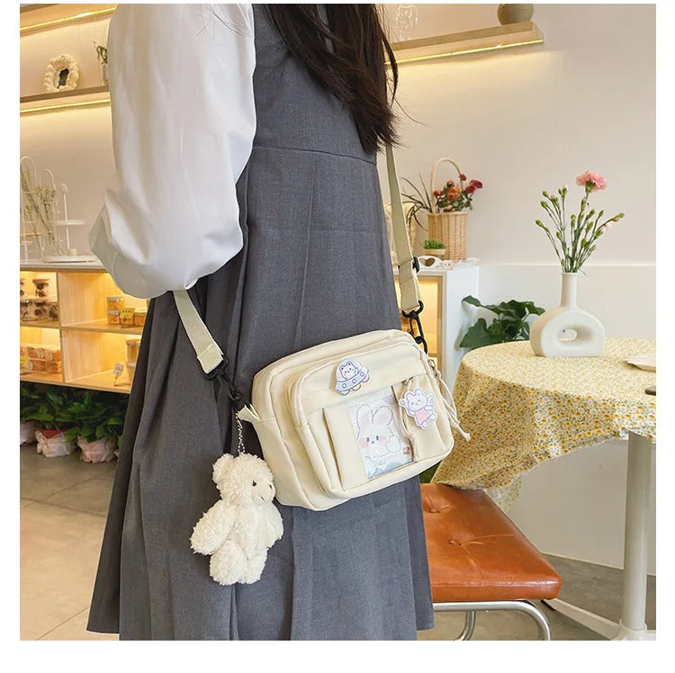 New Kawaii Bag Girls 2025 New JK Transparent Bag Small Crossbody Bag For Women Purses and Handbags Shoulder Bag Itabag Bolso - Tasawoq