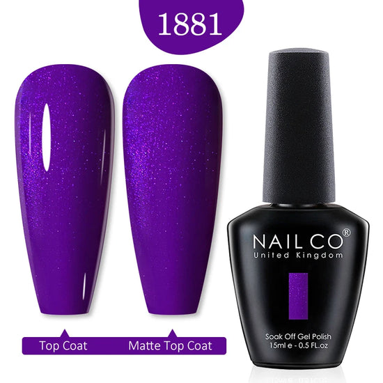 NAILCO Red Colors Series 15ML Nail Gel Polish Nail Supplies Semi Permanent For Nail Art Manicure Soak Off LED UV Hybrid Varnish - Tasawoq