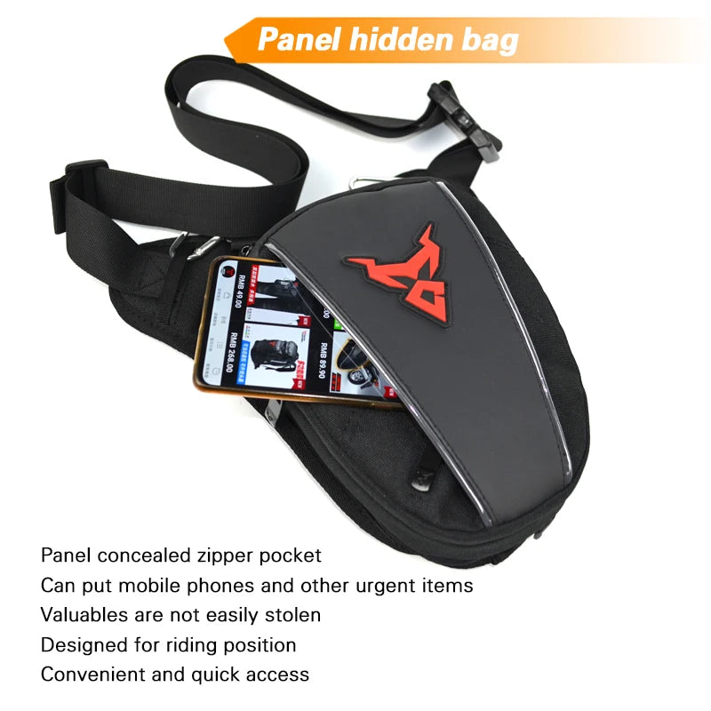 Motorcycle Leg Bag Waterproof Thigh Belt Hip Hum Messenger Waist Bag Travel Tour Riding Fanny Pack Men Women Tactical Travel Bag - Tasawoq