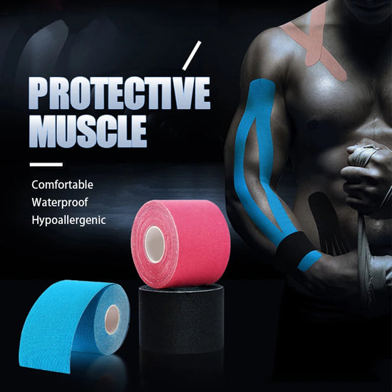 Waterproof Kinesiology Tape for Sports and Muscle Support – 5m Roll - Tasawoq
