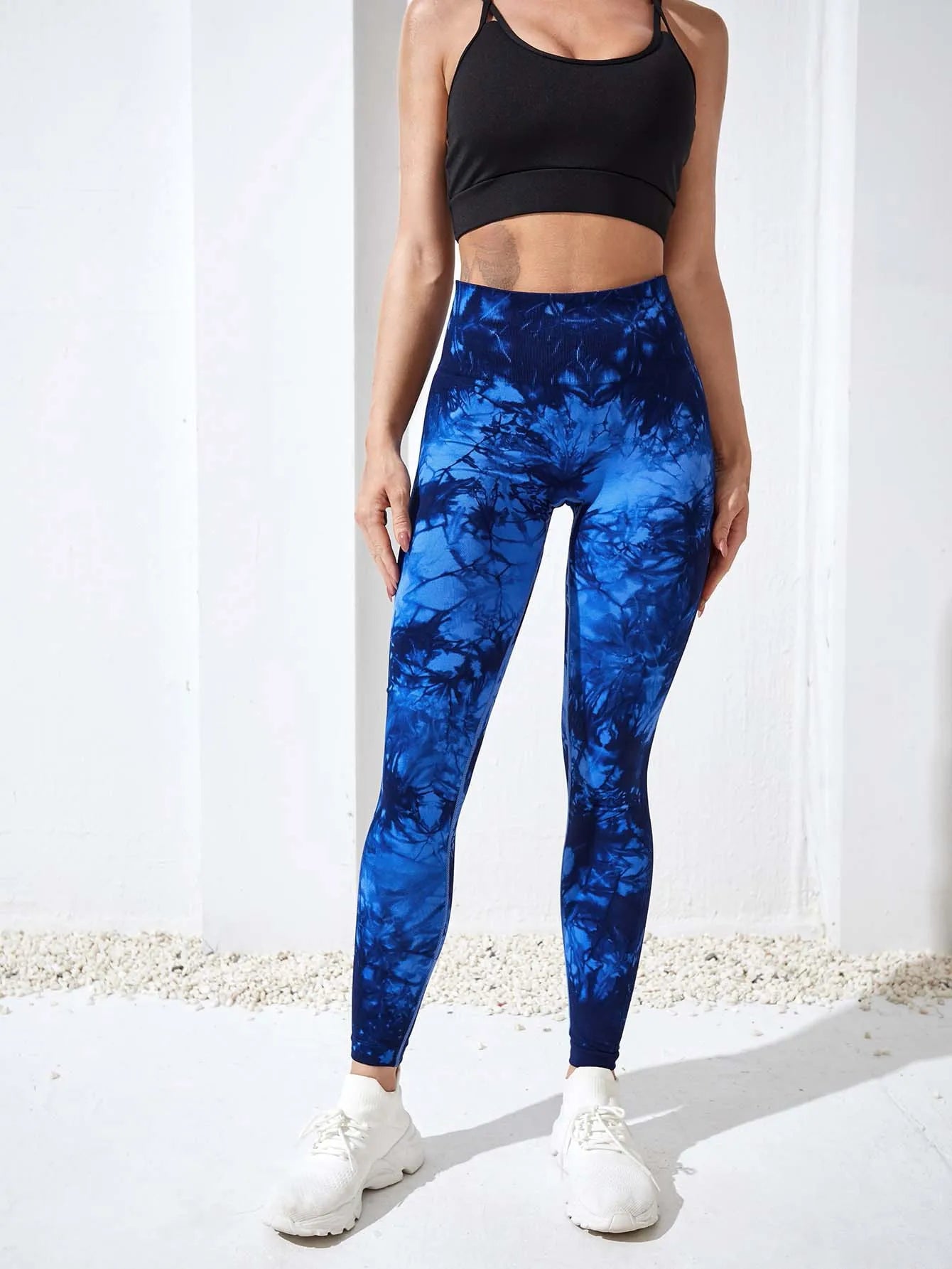Tie Dye Yoga Pants Sport Leggings Women Seamless High Waist Push Up Woman Tights Fitness Workout Leggins Gym Clothing 2023 New - Tasawoq
