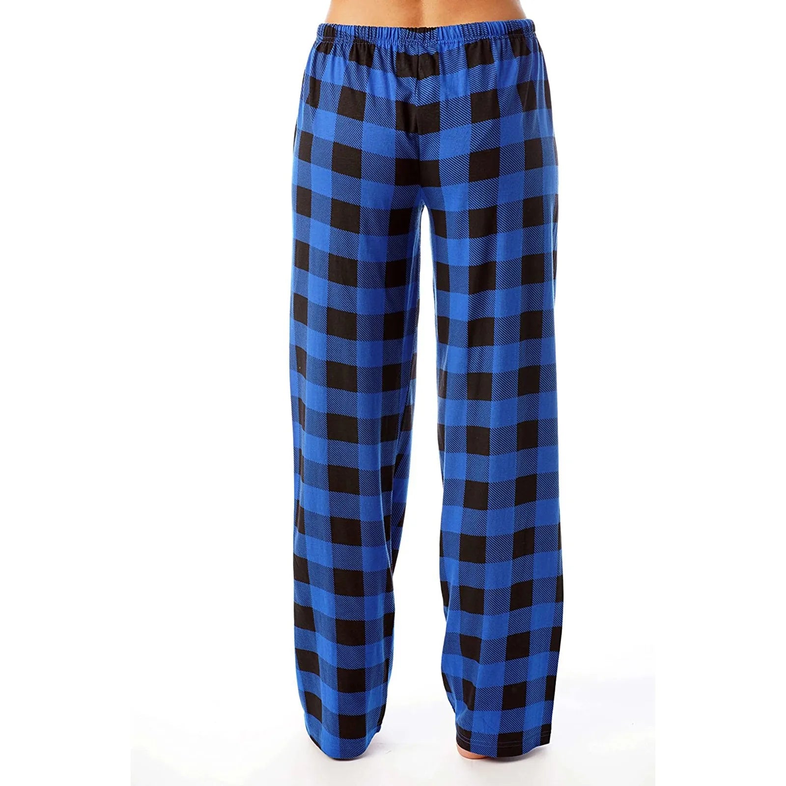 Women Christmas Pajama pants Autumn Winter Plaid Printed Pants Fashion Casual Wide Leg Pants Clothing Streetwear - Tasawoq
