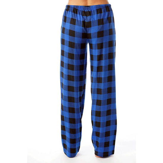 Women Christmas Pajama pants Autumn Winter Plaid Printed Pants Fashion Casual Wide Leg Pants Clothing Streetwear - Tasawoq