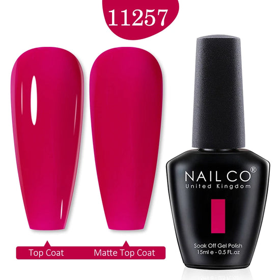 NAILCO Red Colors Series 15ML Nail Gel Polish Nail Supplies Semi Permanent For Nail Art Manicure Soak Off LED UV Hybrid Varnish - Tasawoq