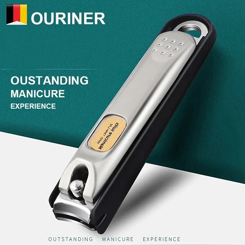 Nail Trimmer Pedicure Scissor Nail Clippers Stainless Steel Anti Splash Fingernail Cutter Manicure Tools Bionics Design - Tasawoq