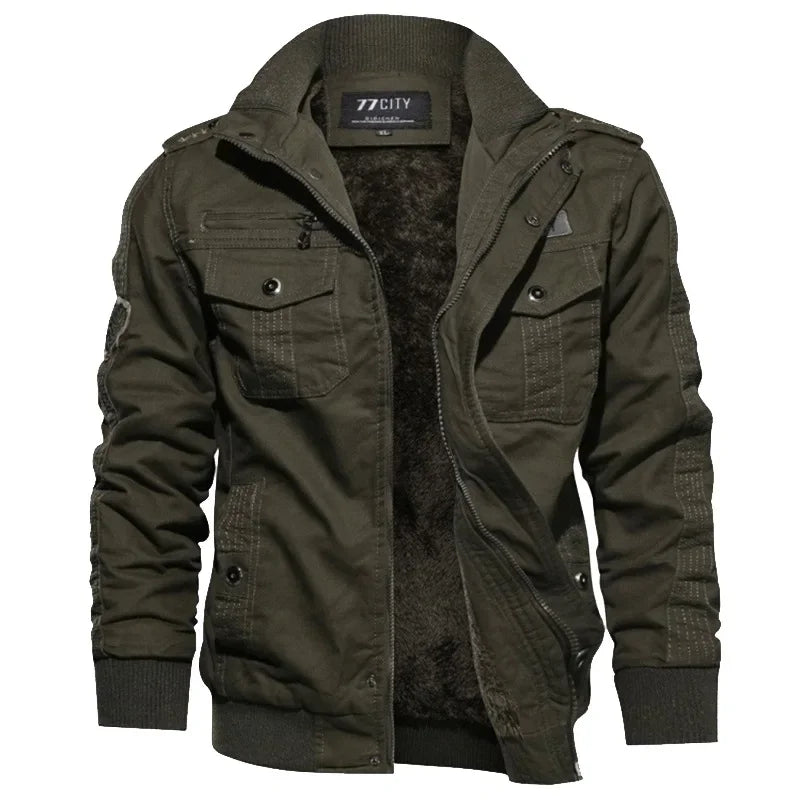 Thicker Warm Down Jackets Men Winter Coats Balck Casual Winter Jackets High Quality Male Multi-pocket Cargo Jackets And Coats - Tasawoq