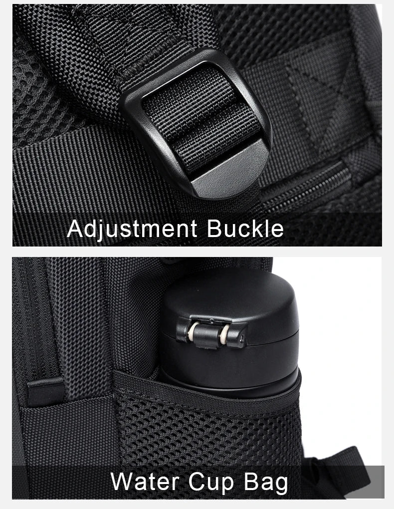 BANGE Travel Waterproof Backpack with USB Charging Port Fit 15.6 Inch Laptop Backpacks for Men and Women, Teenager School Bags - Tasawoq