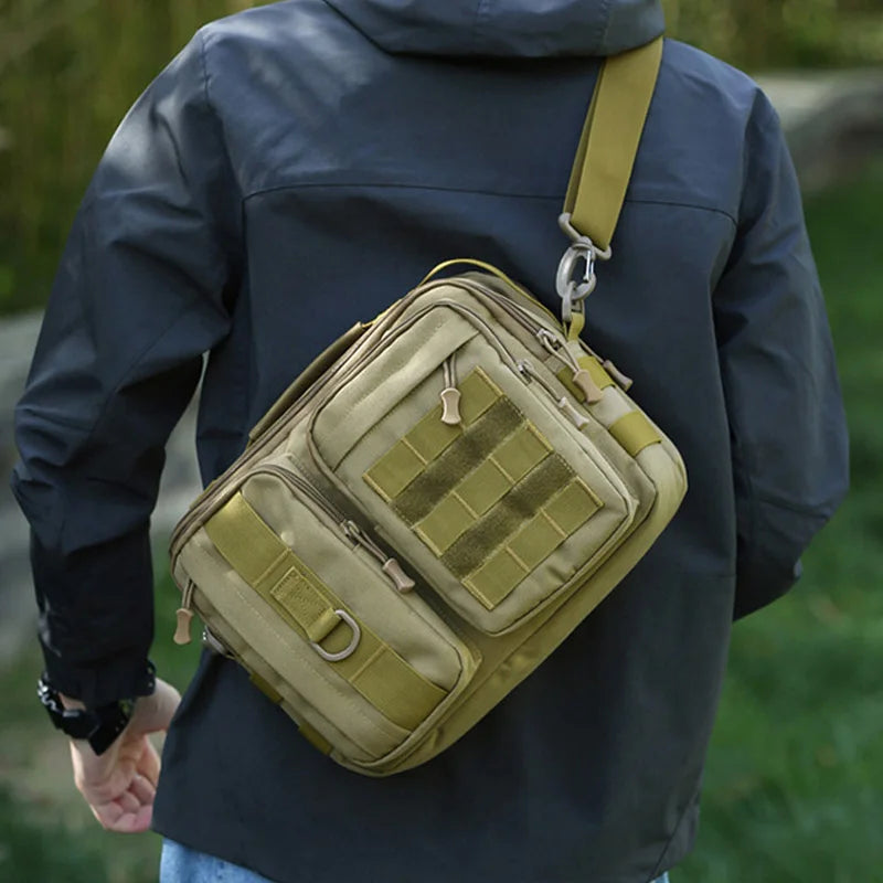 Trekking Tactical Handbags Shoulder Bag Camping for Man Hiking Travel Climbing Fishing Sling Crossbody Outdoor Weekend Molle Bag - Tasawoq