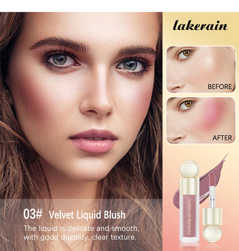 Blush Liquid Blusher Real Makeup Blush Matte Palette Blusher Cosmetics Products Liquid Cream Stick Pink Face raremakeup Beauty - Tasawoq