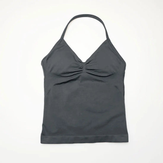 NCLAGEN Impact Longline Strappy Top Sports Yoga Vest Underwear Women's Fitness Top Gym Beautiful Back Bra Running Workout Halter - Tasawoq