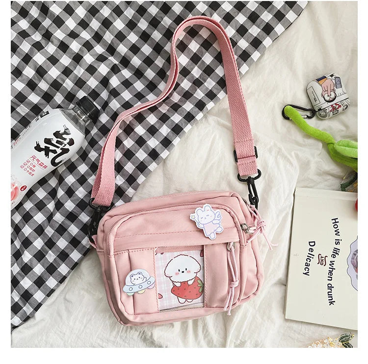 New Kawaii Bag Girls 2025 New JK Transparent Bag Small Crossbody Bag For Women Purses and Handbags Shoulder Bag Itabag Bolso - Tasawoq