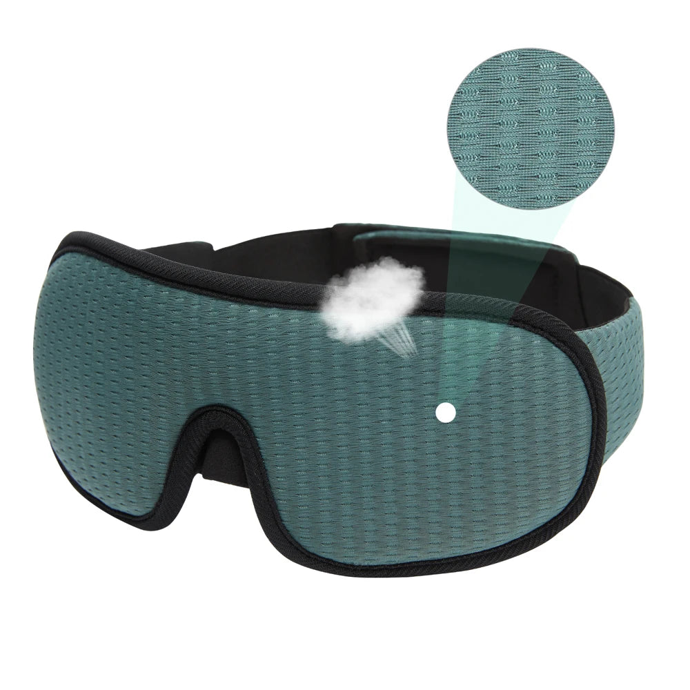 3D Sleeping Mask Block Out Light Sleep Mask For Eyes Soft Sleeping Aid Eye Mask for Travel Eyeshade Night Breathable Slaapmasker - Tasawoq