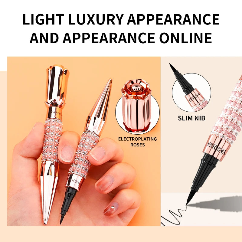 Liquid Eyeliner Pen Waterproof Black Long-Lasting Eye Liner Pencil Thick Quick-Dry Cosmetics Makeup Tool - Tasawoq