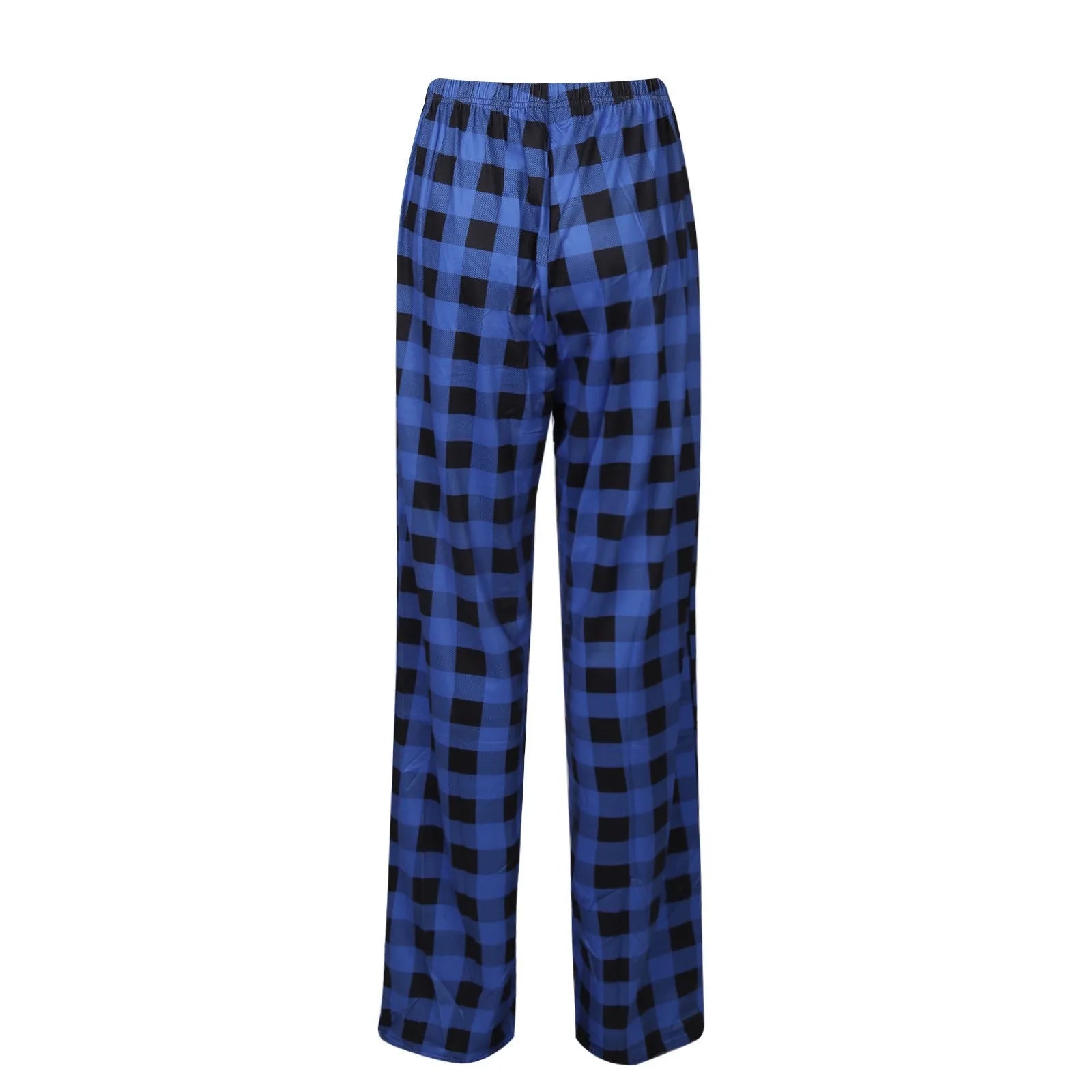 Women Christmas Pajama pants Autumn Winter Plaid Printed Pants Fashion Casual Wide Leg Pants Clothing Streetwear - Tasawoq