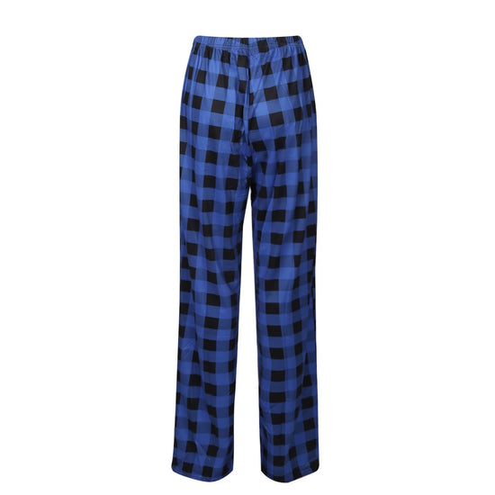 Women Christmas Pajama pants Autumn Winter Plaid Printed Pants Fashion Casual Wide Leg Pants Clothing Streetwear - Tasawoq