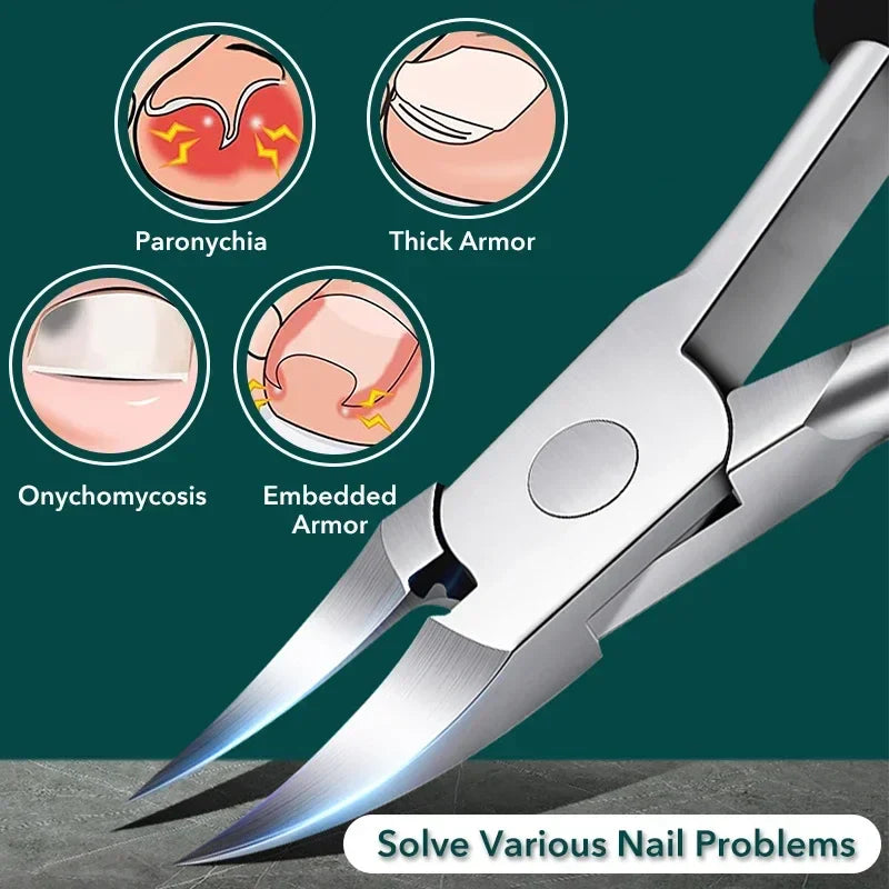 Nail Clippers Ingrown Toenail Podiatry Correction Nippers Cuticle Cutters Cut Paronychia Pedicure Manicure Hand Foot Care Tool - Tasawoq