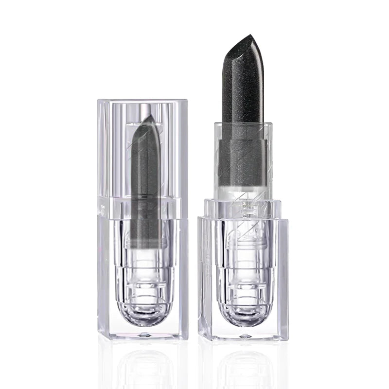 Waterproof Glitter Lipstick Sexy Black Lip Gloss Shiny Lip Tint Cosmetics Halloween Lips Makeup - Tasawoq