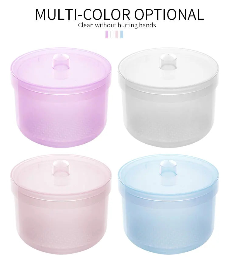 Nail Drill Bits Disinfection Box Double Layer Filtration Cleaning Box Manicure Storage Case Nail Brush Cleaning Container - Tasawoq