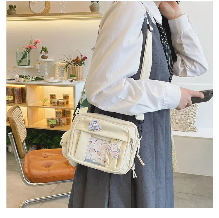 New Kawaii Bag Girls 2025 New JK Transparent Bag Small Crossbody Bag For Women Purses and Handbags Shoulder Bag Itabag Bolso - Tasawoq