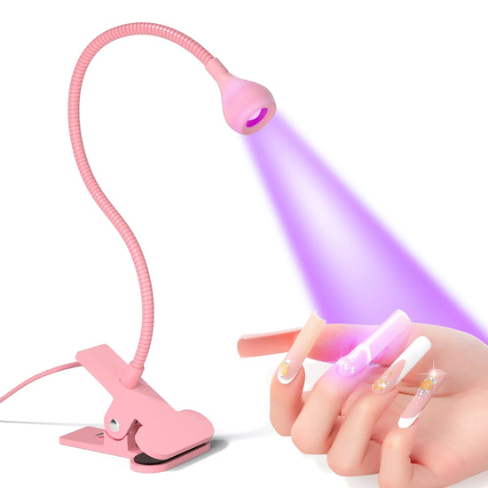 Nail Dryer Light UV Nail lamp 395nm Wavelength Clip-on Desk Mini USB For Gel Nails ongle Manicure Salon Tools - Tasawoq