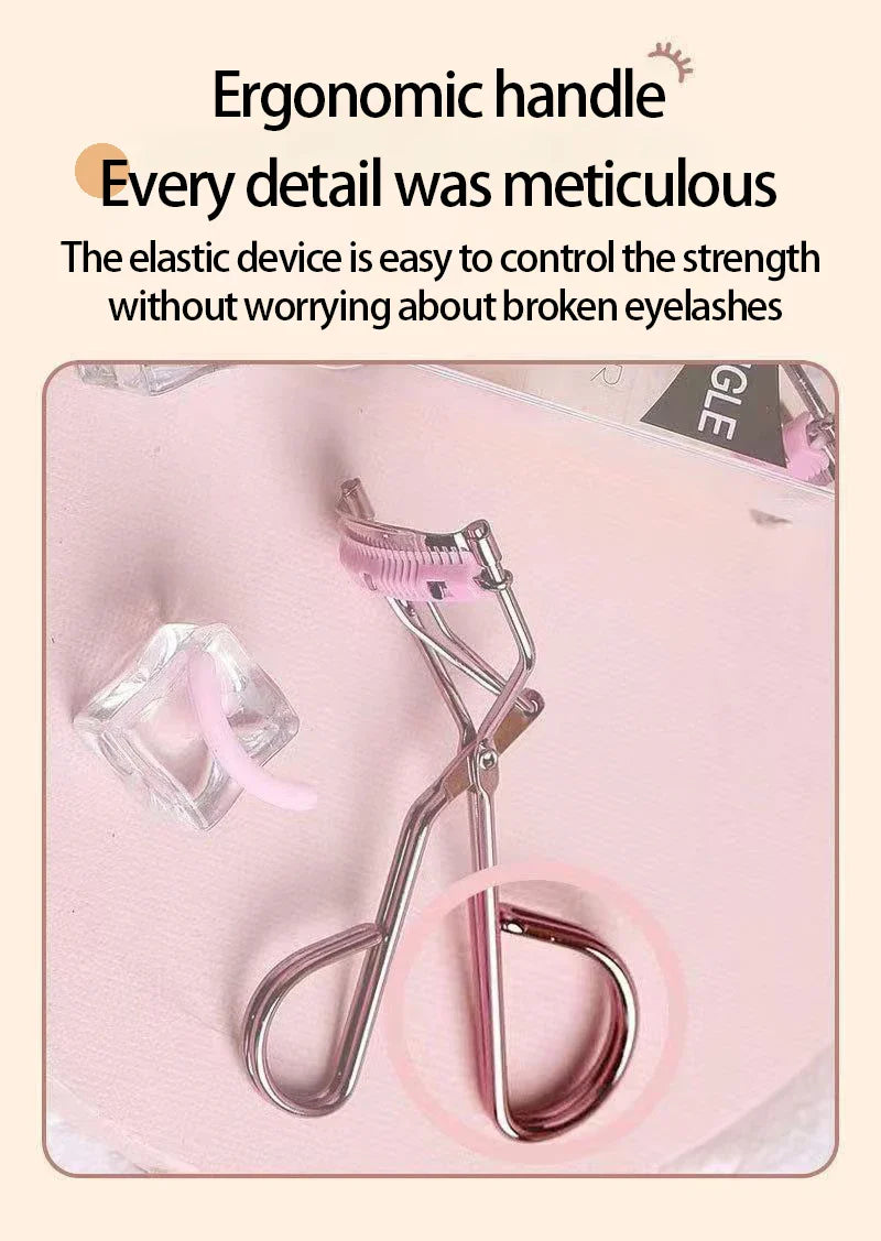 Professional Rose Gold Eyelash Curler Eyelash Cosmetics Makeup Tools Ladies Accessories Quick Styling Compact Portable - Tasawoq