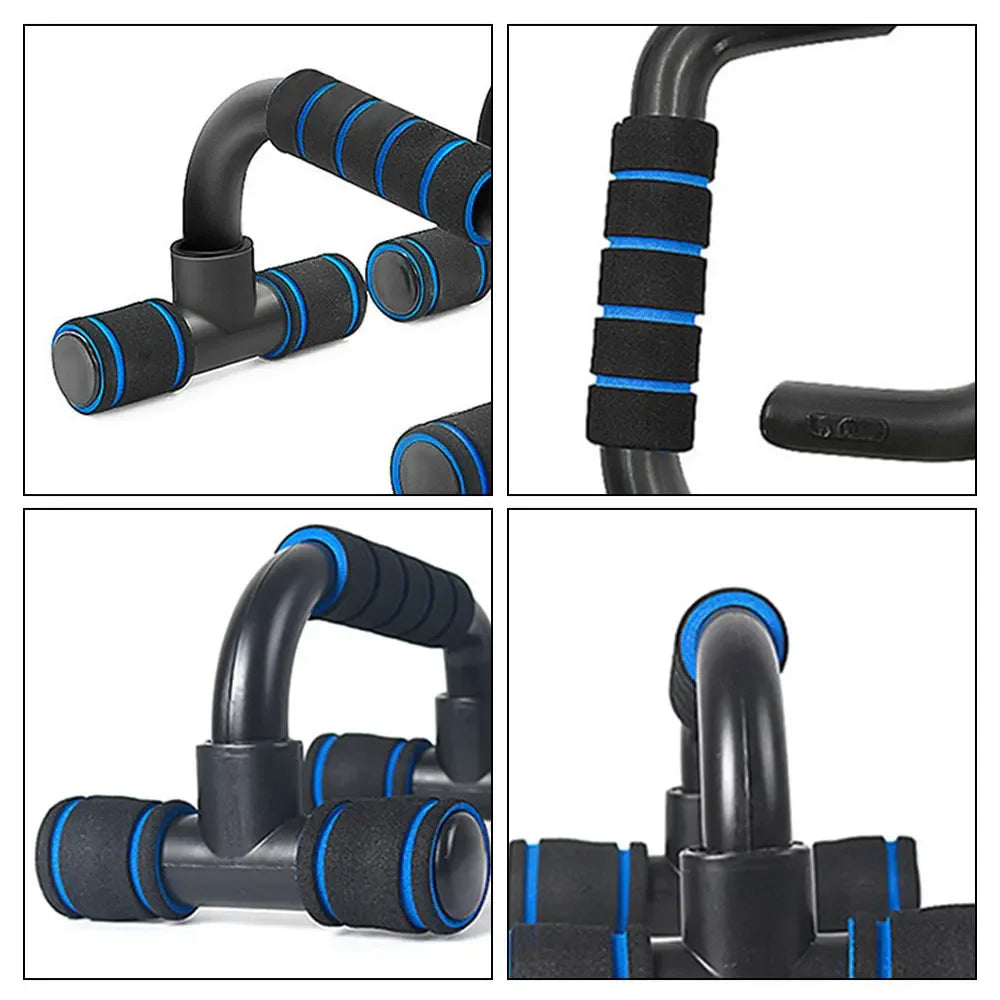 1pair U-shaped Push-up Rack Fitness Equipment Hand Sponge Grip Muscle Training Push Up Bar Chest Home Gym Body Building - Tasawoq