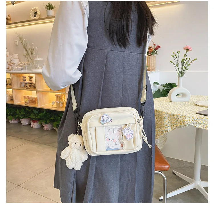 New Kawaii Bag Girls 2025 New JK Transparent Bag Small Crossbody Bag For Women Purses and Handbags Shoulder Bag Itabag Bolso - Tasawoq