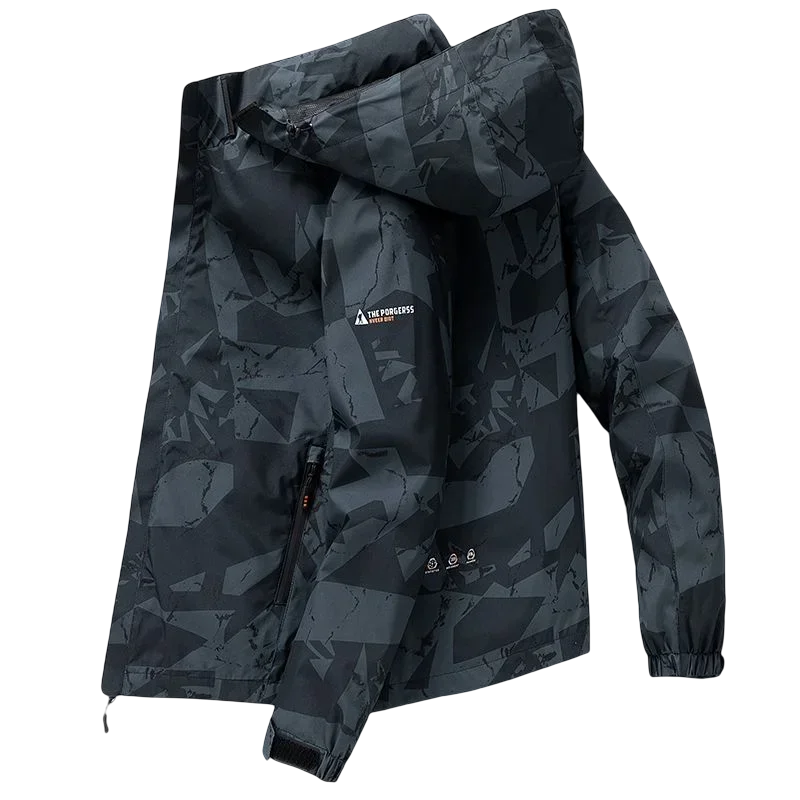 Hooded Hiking Jacket Men Outdoor Bomber Jackets Waterproof Windbreaker 2024 Spring Autumn Sports Casual Cargo Jackets Mens Coats - Tasawoq