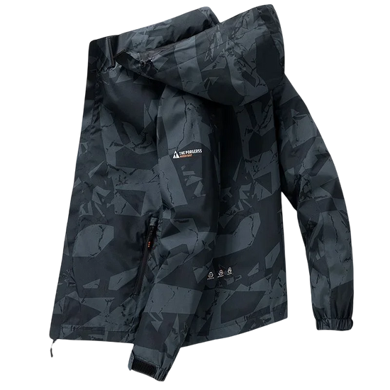 Hooded Hiking Jacket Men Outdoor Bomber Jackets Waterproof Windbreaker 2024 Spring Autumn Sports Casual Cargo Jackets Mens Coats - Tasawoq