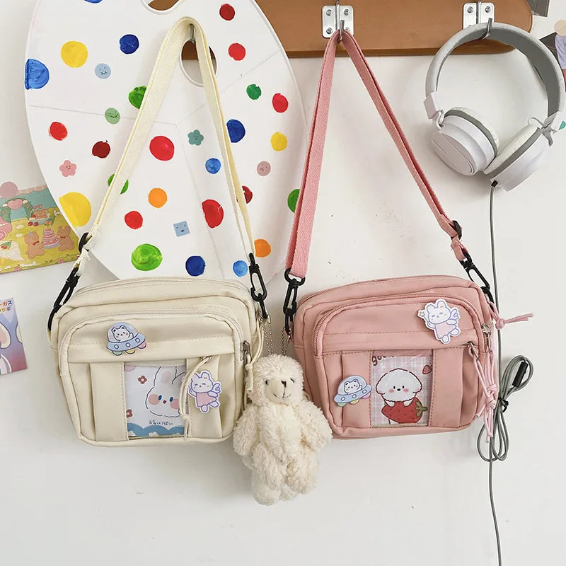 New Kawaii Bag Girls 2025 New JK Transparent Bag Small Crossbody Bag For Women Purses and Handbags Shoulder Bag Itabag Bolso - Tasawoq