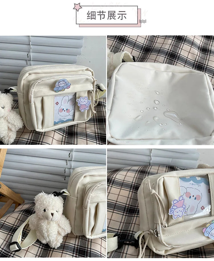 New Kawaii Bag Girls 2025 New JK Transparent Bag Small Crossbody Bag For Women Purses and Handbags Shoulder Bag Itabag Bolso - Tasawoq