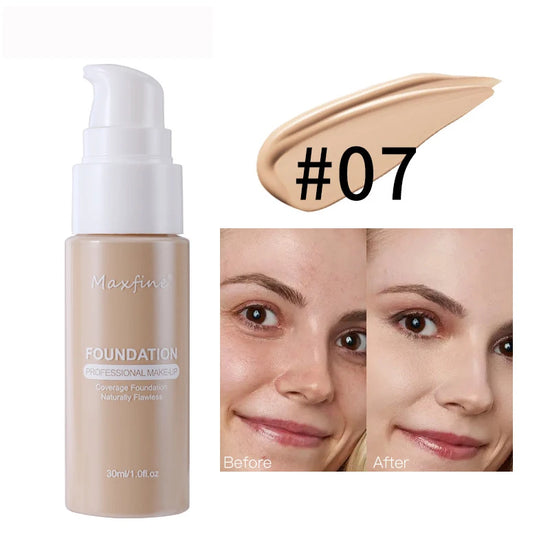 Liquid Foundation Effective Concealer Waterproof Sweat-resistant Makeup Professional Cosmetics - Tasawoq