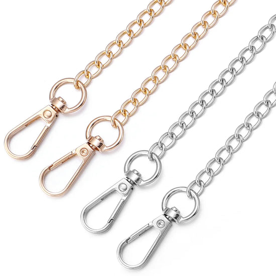 Metal Aluminum Replacement Bag Chain 20/40/80/120cm Women Shoulder strap for bags replace Crossbody chain Bag Accessories - Tasawoq