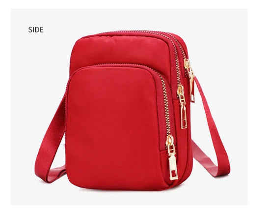 Women Bag Waterproof Shoulder Bag Crossbody Zipper Mobile Phone Lady Female Multifunction Handbag Wrist Purse Womens Pouch - Tasawoq