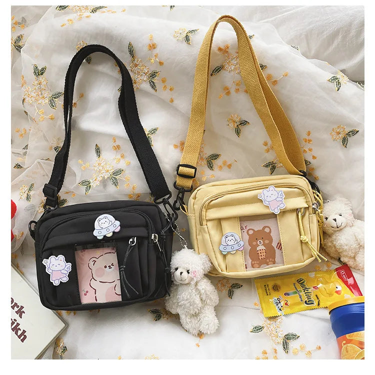 New Kawaii Bag Girls 2025 New JK Transparent Bag Small Crossbody Bag For Women Purses and Handbags Shoulder Bag Itabag Bolso - Tasawoq