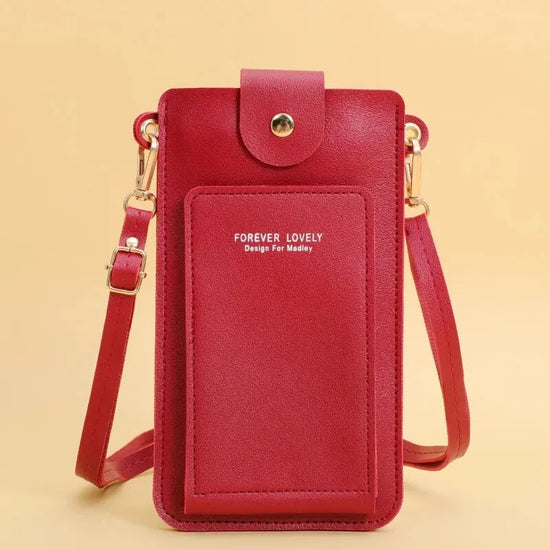 Women Bags Soft Leather Wallets Touch Screen Cell Phone Purse Crossbody Shoulder Strap Handbag for Female Cheap Women's Bags - Tasawoq