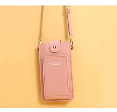 Women Bags Soft Leather Wallets Touch Screen Cell Phone Purse Crossbody Shoulder Strap Handbag for Female Cheap Women's Bags - Tasawoq