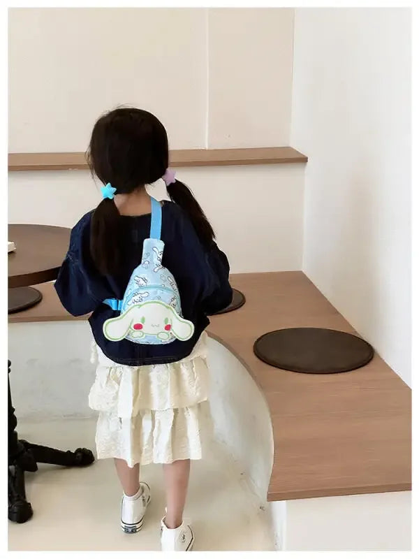 Kawaii Sanrio Hello Kitty Chest Bag Crossbody Bags Kuromi My Melody Cinnamoroll Messenger Shoulder Handbag for Women Toys Girls - Tasawoq