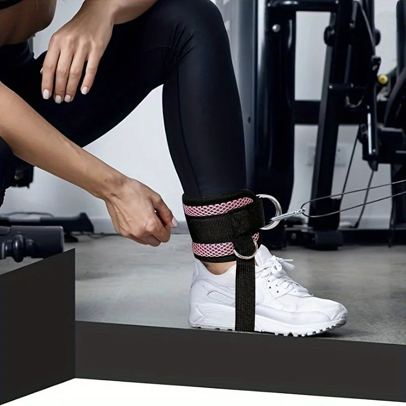 1PC Padded Ankle Straps Ankle Straps for Cable Machines Double D-Ring Fitness Ankle Cuffs for Gym Workouts Rebate Leg Extensions - Tasawoq