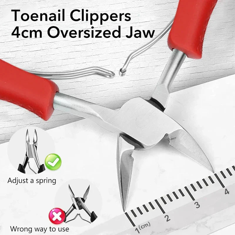 Nail Clippers Ingrown Toenail Podiatry Correction Nippers Cuticle Cutters Cut Paronychia Pedicure Manicure Hand Foot Care Tool - Tasawoq