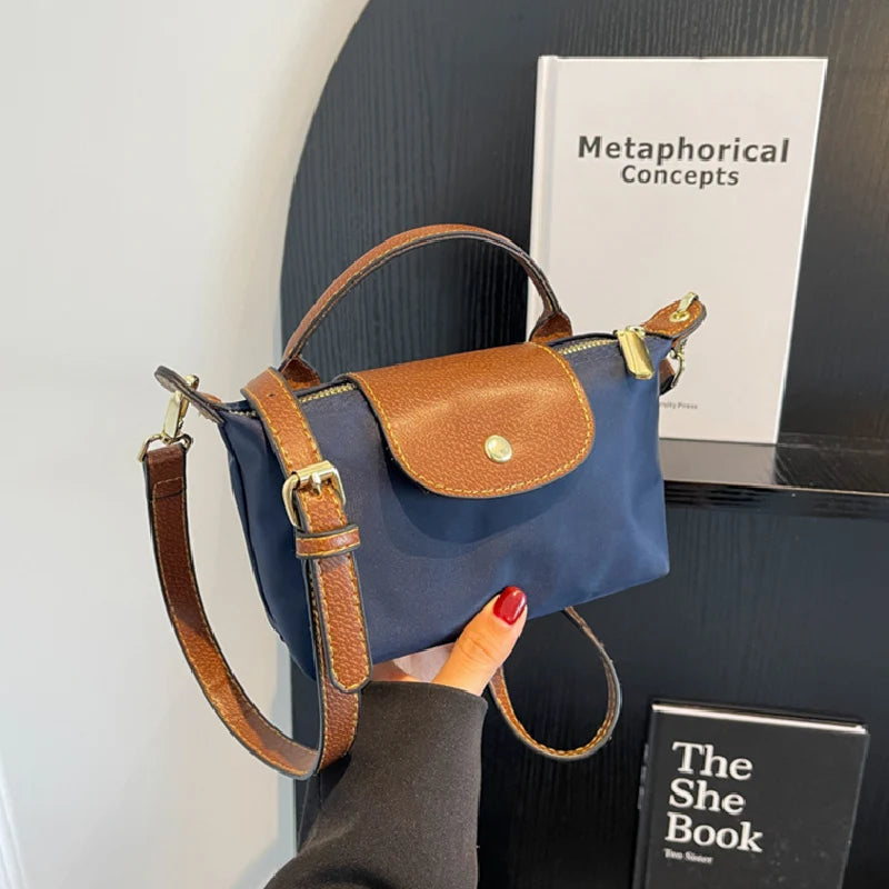 Fashion Small Shopping Shoulder Bag for Women Ladies Nylon Handbags Removable Shoulder Strap Crossbody Bag Female Student Pocket - Tasawoq