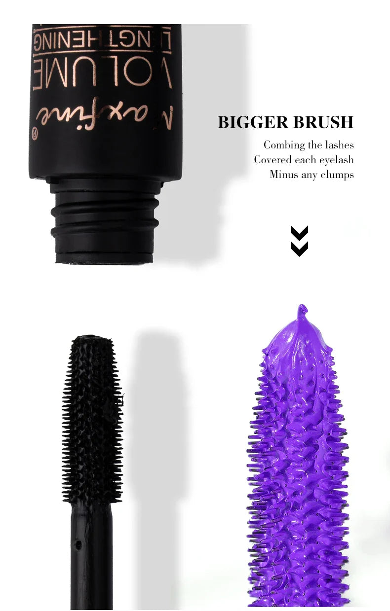 5D Silk Mascara with Big Eyes, Strong and Lasting Black Content and Length, Waterproof and Non-caking, and Prolonged Mascara. - Tasawoq