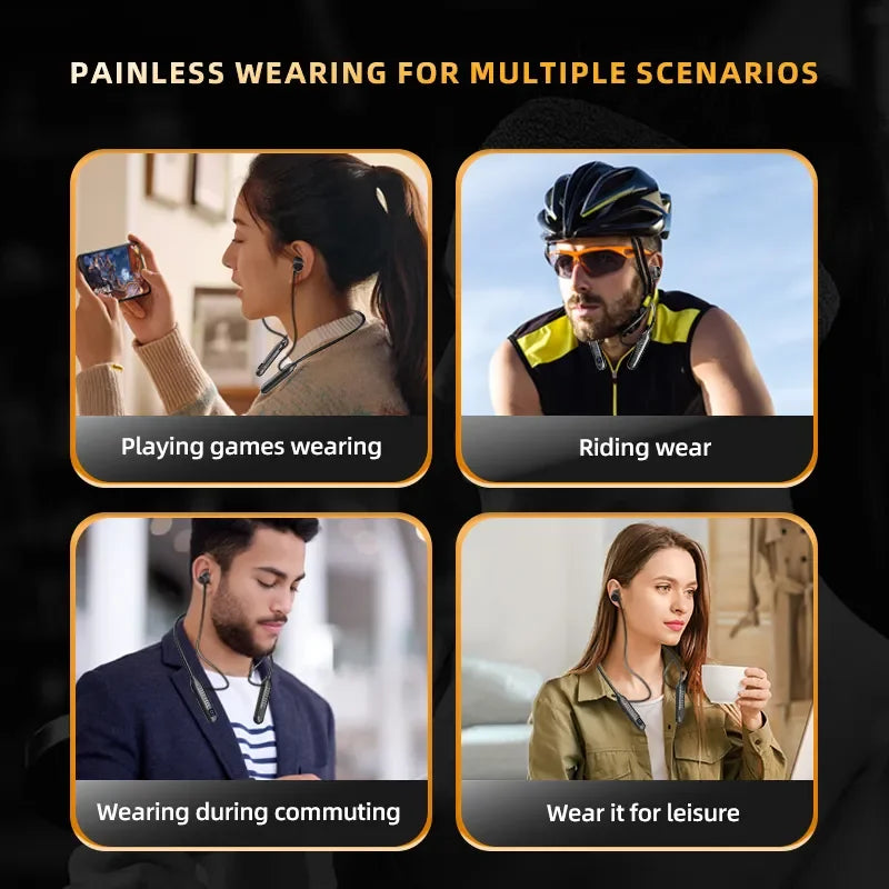 2023 New True Wireless BT Headphones: High Quality, Long Life, Digital Display and Pluggable Memory Card Playback! - Tasawoq