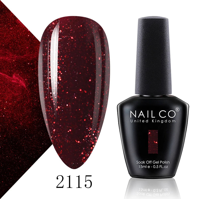 NAILCO 15ml Fresh Series Gel Nail Polish Design UV&LED Nail Gel Spring Summer Color Vernis Nail Art Glitter All For Manicure Set - Tasawoq