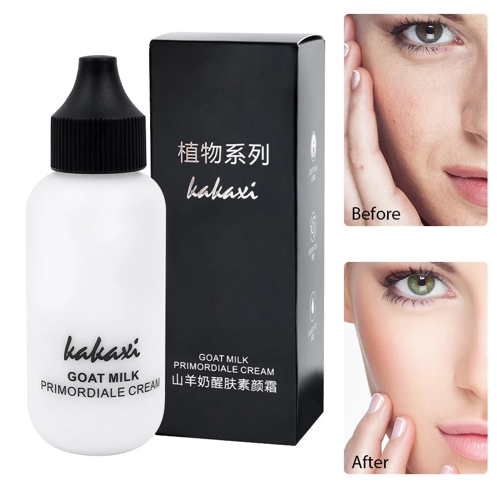 50ml Goat Milk Liquid Foundation Cream Waterproof Oil-control Cover Acne Base Cream Makeup Moisturize Matte Concealer Cosmetic - Tasawoq
