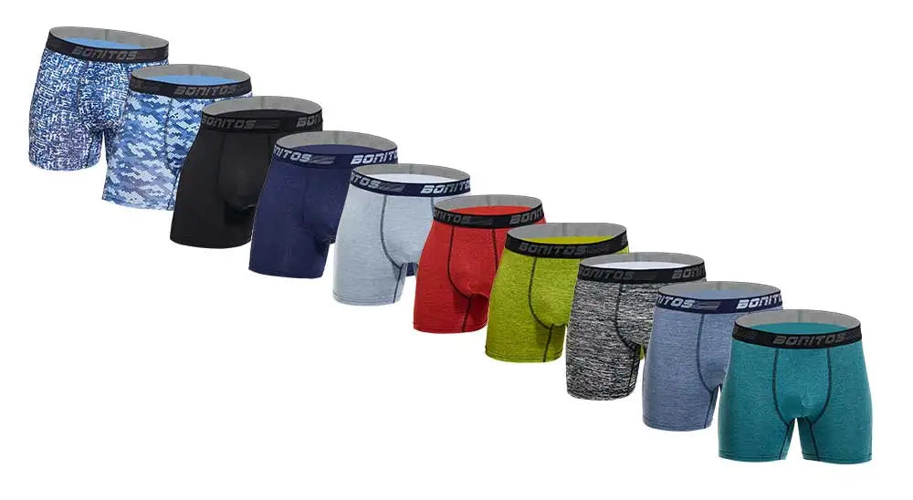 4pcs long boxers for men underwear plus size Men's panties sexy long leg underpants cotton Mens boxer shorts fashion male Trunk - Tasawoq