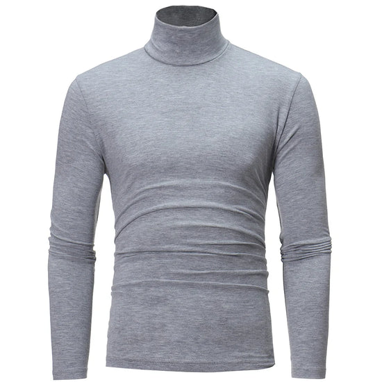 Thermal Underwear Tops Men Winter Clothes Thermal Shirt Autumn Men's Winter Tights High Neck Thin Slim Fit Long Sleeve T-shirt - Tasawoq