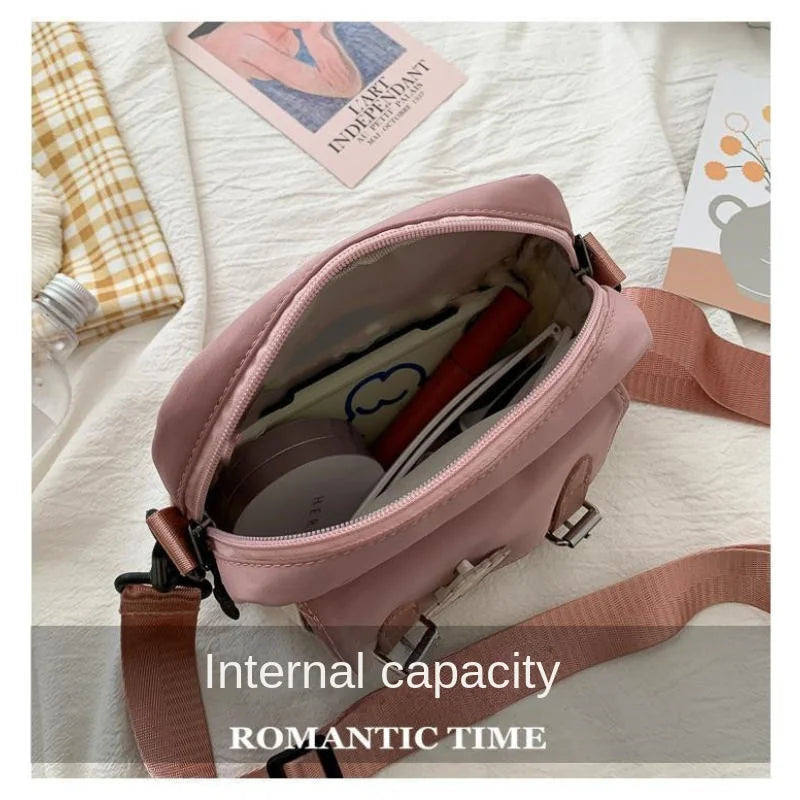 Korean Style Canvas Shoulder Bag For Women New Fashion Female Crossbody - Tasawoq