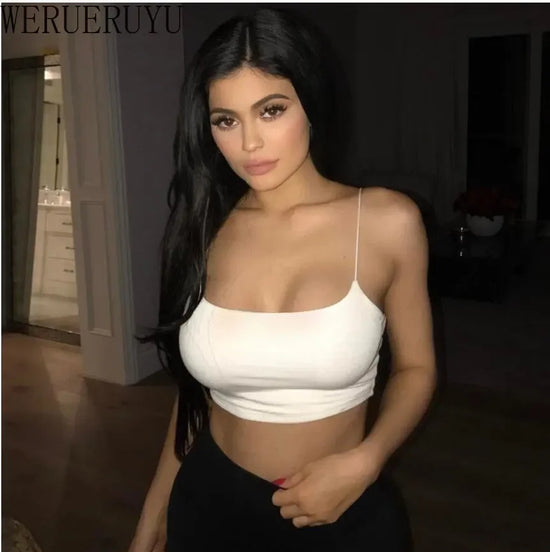 Sexy Sleeveless Vest Corset Crop Top Women Aesthetic Clothing Summer Y2k Streetwear White Black Yellow Red Tank Top for Womens - Tasawoq