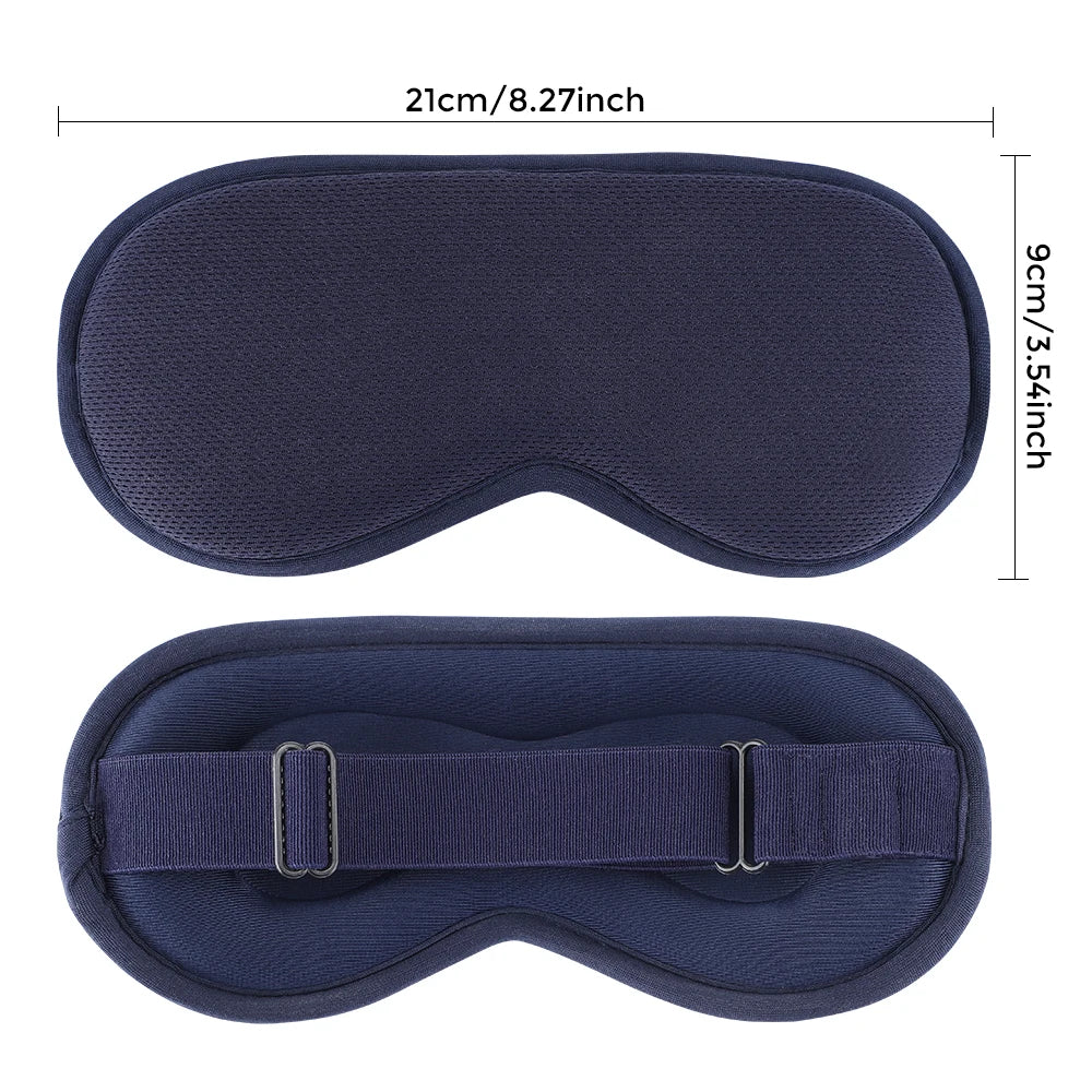Hot Compress and Massage Eye Mask Electric Heated Eye Massager for Relieve Eye Strain Dark Circles Sleeping Mask Eyeshades - Tasawoq
